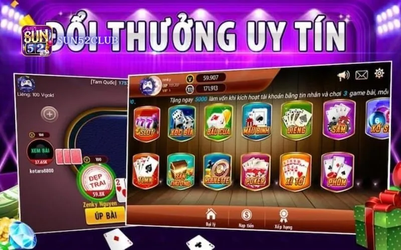 Đổi thưởng nhanh chóng Sun52