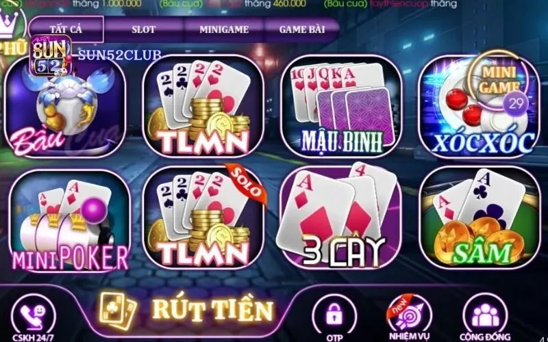 Hình ảnh Huong Dan Choi Game Bai Tren Di Dong Sun52 3 trong bài viết Hướng dẫn chơi game bài trên di động Sun52: Giải trí mọi lúc. Hướng dẫn chơi game bài trên di động Sun52