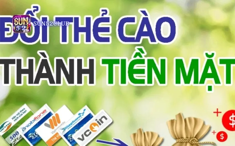 Thẻ cào đổi tiền mặt Sun52
